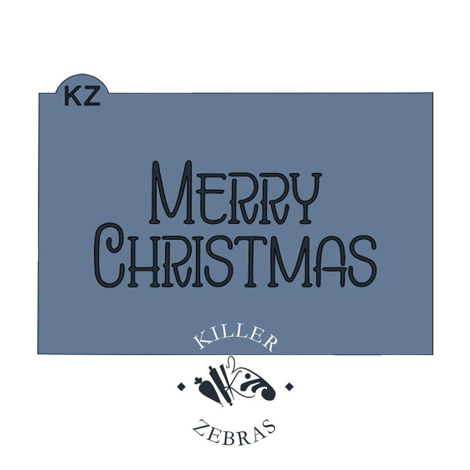 Merry Christmas KZ Stencil