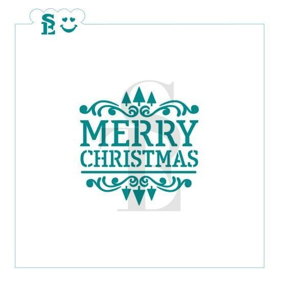 Merry Christmas Greeting SE Stencil
