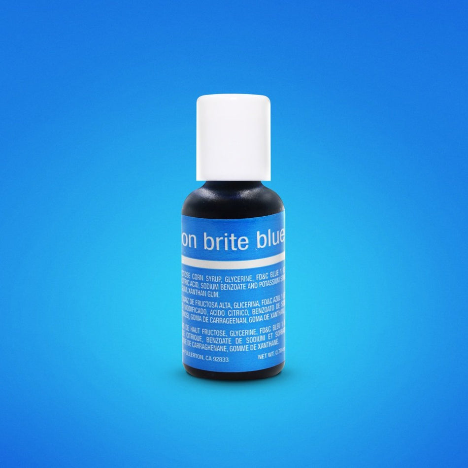 Neon Brite Blue .70oz Chefmaster LIQUA-GEL