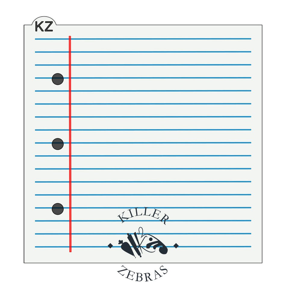 Notebook Paper 2pc KZ Stencil Set