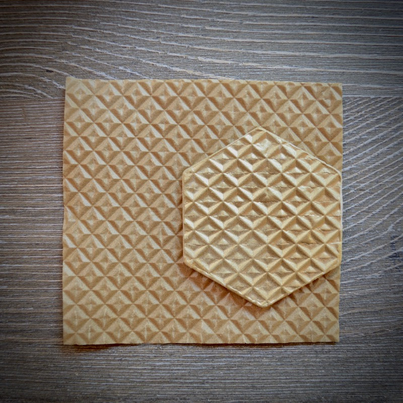 Origami Diamonds 3D Parchment Texture Sheets by Intricut Edibles