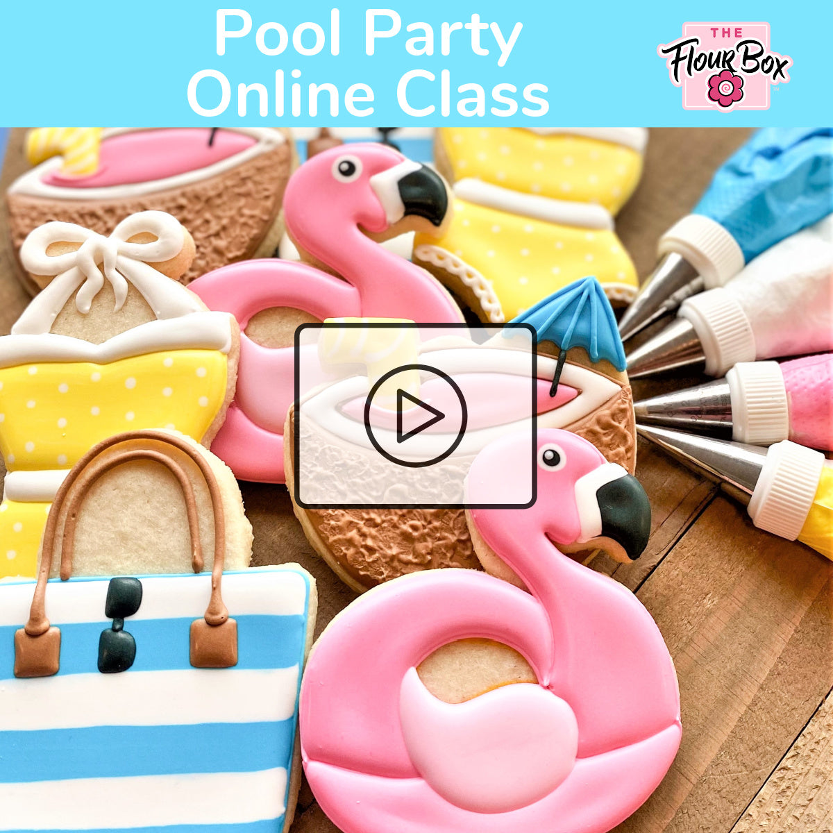 Pool Party Online Decorating Class Recording