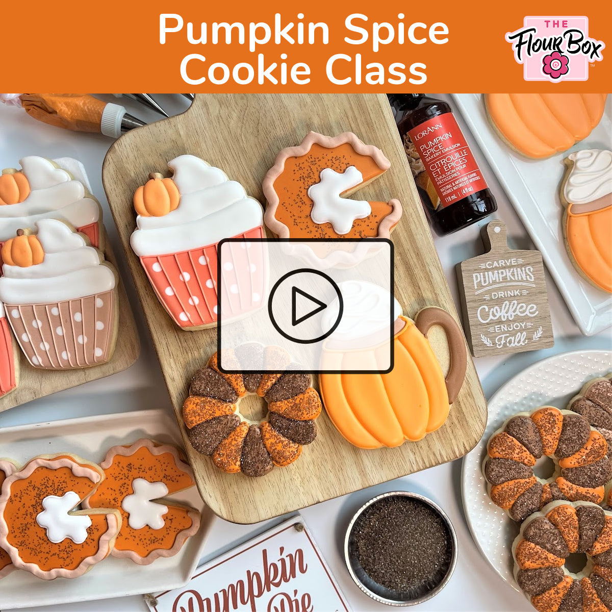 Pumpkin Spice Cookie Decorating Class Recording