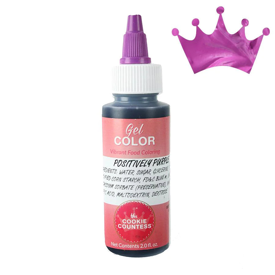 Positivity Purple 2 oz Cookie Countess Gel Food Color