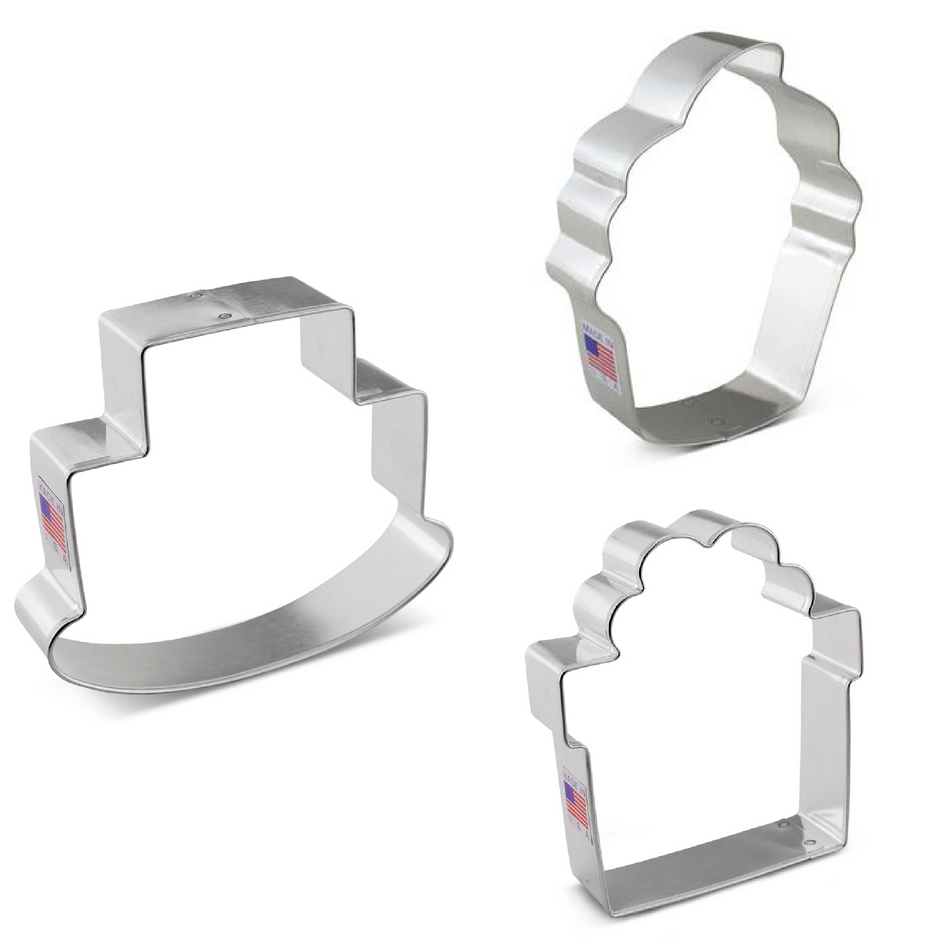 Rainbow Birthday Cookie Cutter Set