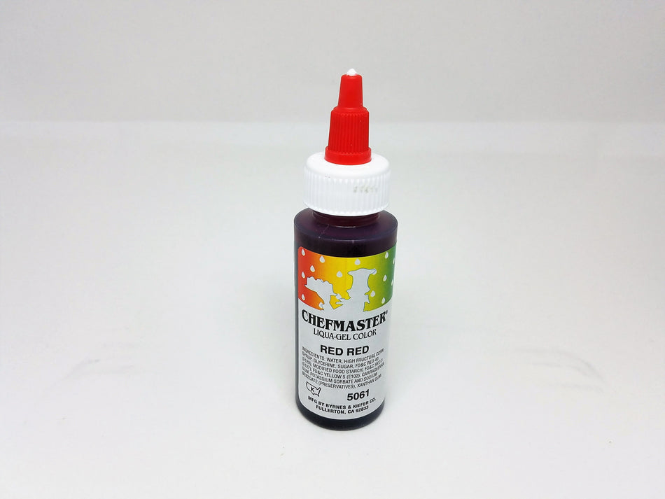 Red Red 2.3oz Chefmaster LIQUA-GEL