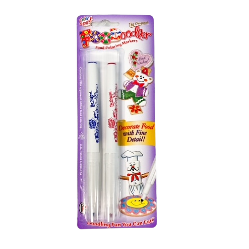 FooDoodler Blue and Red Fine Line Marker Set (2 pens)