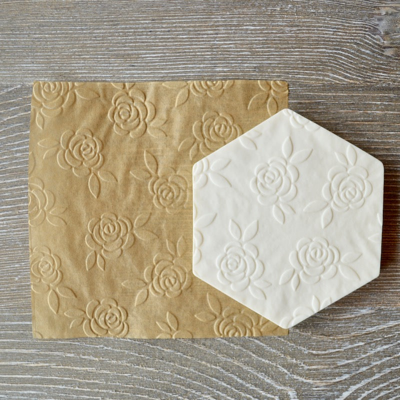Roses 3D Parchment Texture Sheets by Intricut Edibles