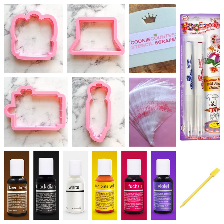 School Supplies Cookie Decorating Kit
