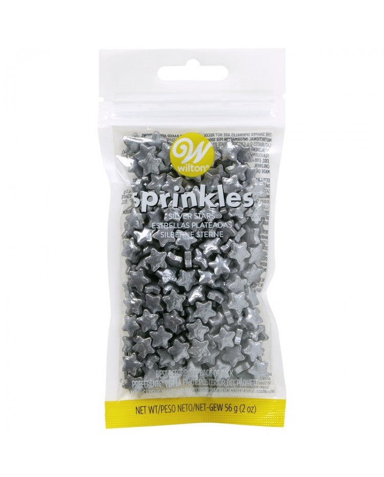Silver Stars SMALL Sprinkle Pouch