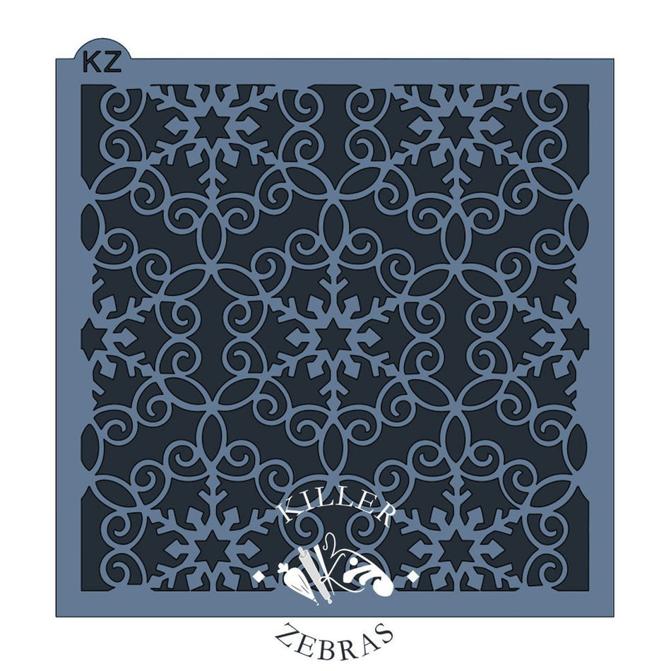 Snowflake Lace KZ Stencil