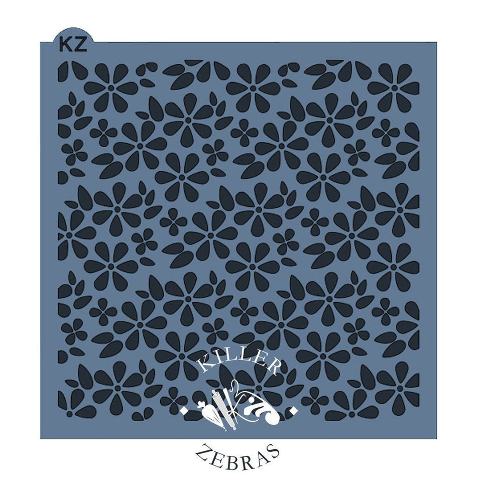 Spring Flowers KZ Stencil