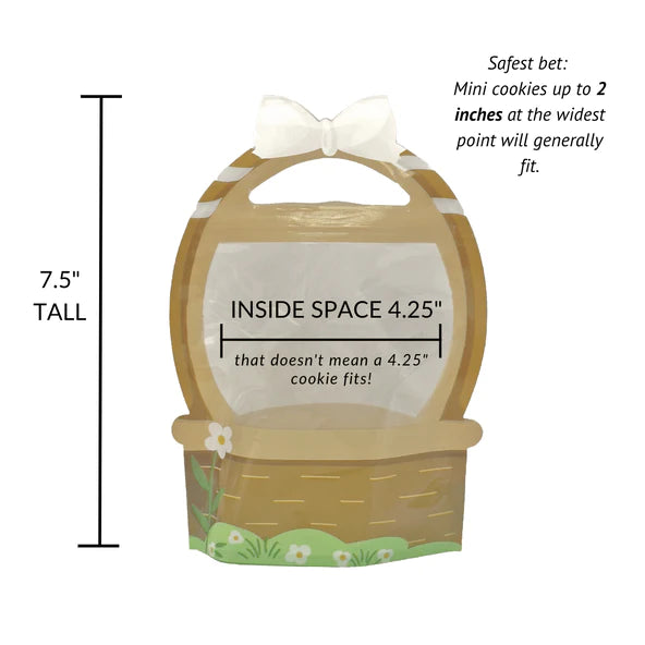 Spring Basket Cookie Bag -10 BAGS