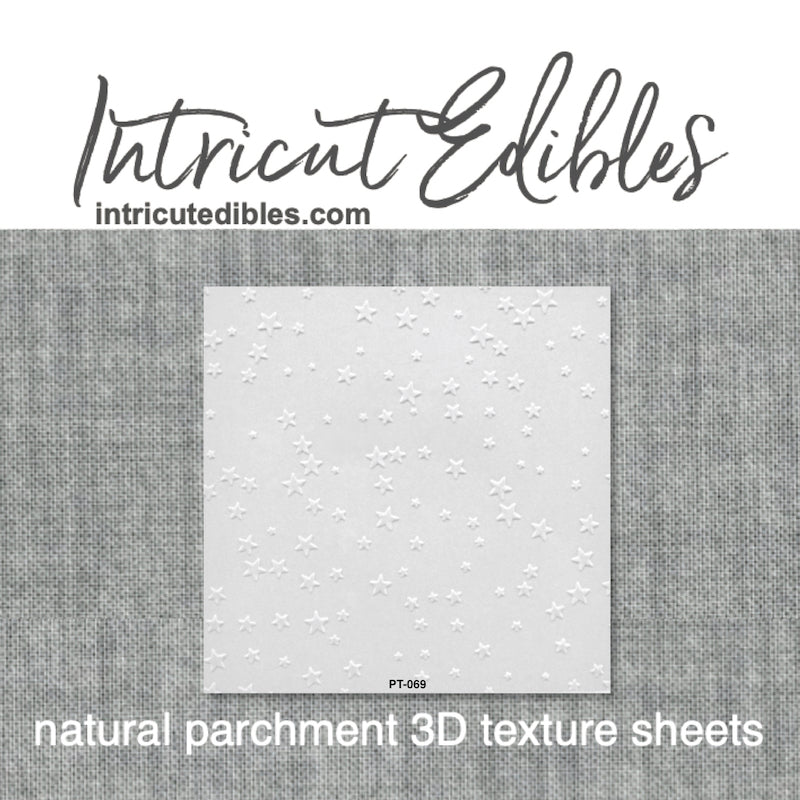Stars 3D Parchment Texture Sheets by Intricut Edibles