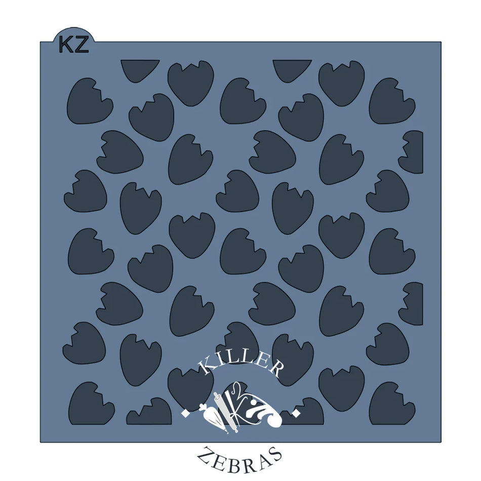 Strawberry 3pc KZ Stencil