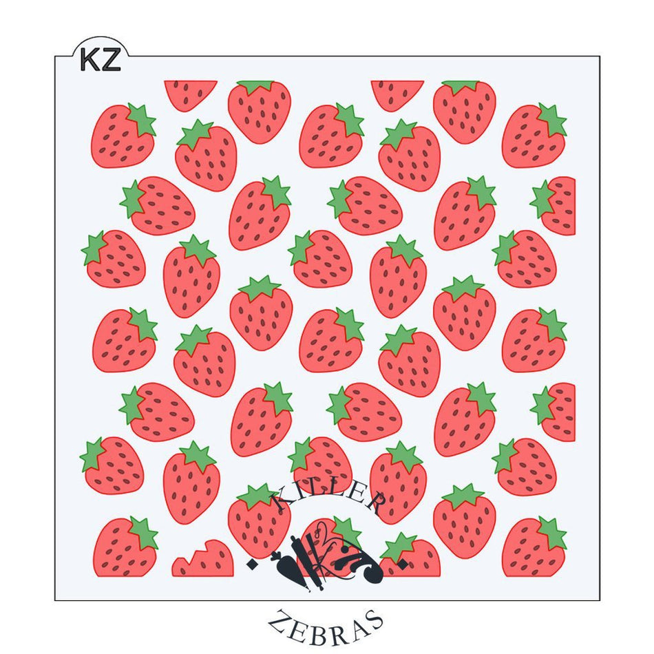 Strawberry 3pc KZ Stencil
