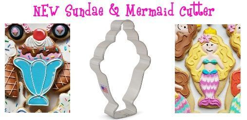 Sundae/Mermaid Cookie Cutter by The Flour Box