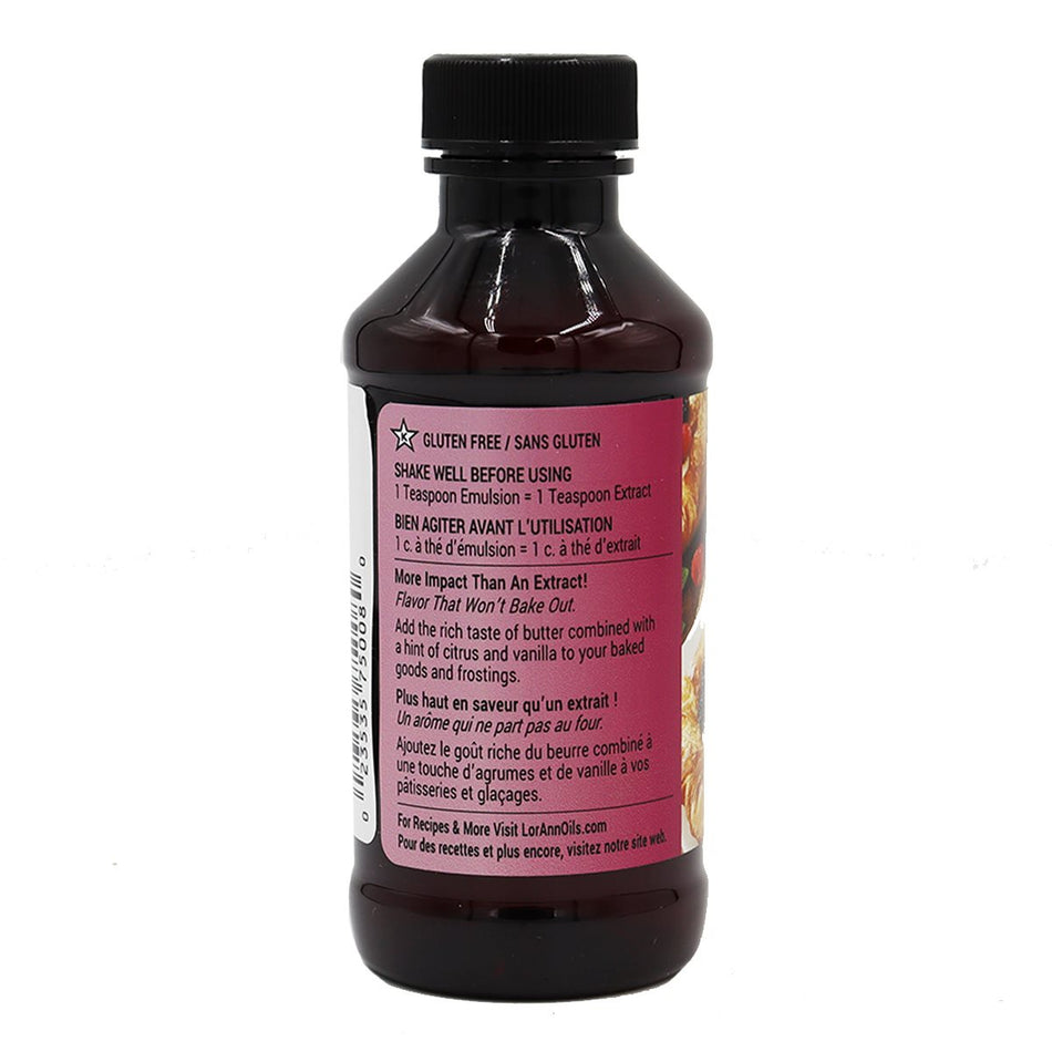 Buttery Sweet Dough Lorann Baking Emulsion 4 oz.