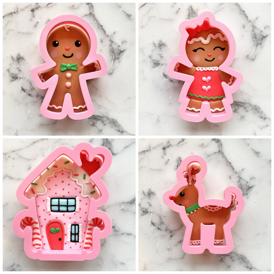 Sweet Gingerbread Cookie Cutter Set