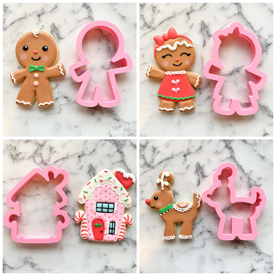 Sweet Gingerbread Cookie Cutter Set
