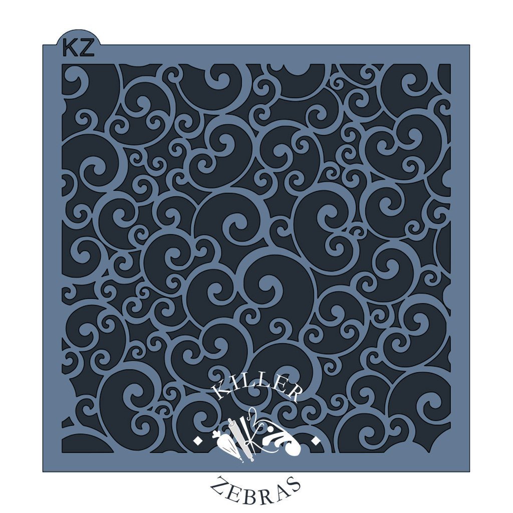 Swirls KZ Stencil