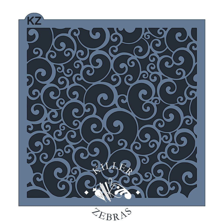 Swirls KZ Stencil
