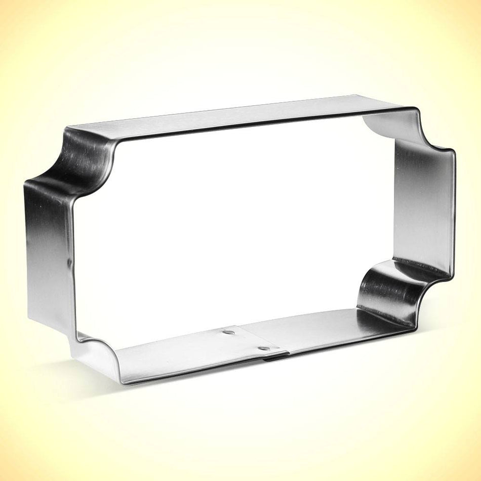 Ticket Plaque Cookie Cutter