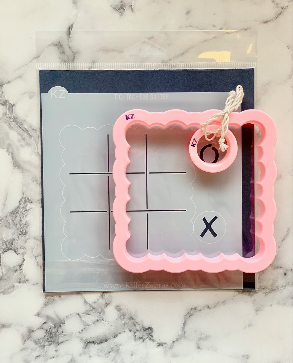 Tic-Tac-Toe Cutter and Stencil SET