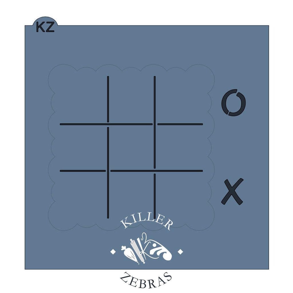 Tic-Tac-Toe Cutter and Stencil SET – The Flour Box