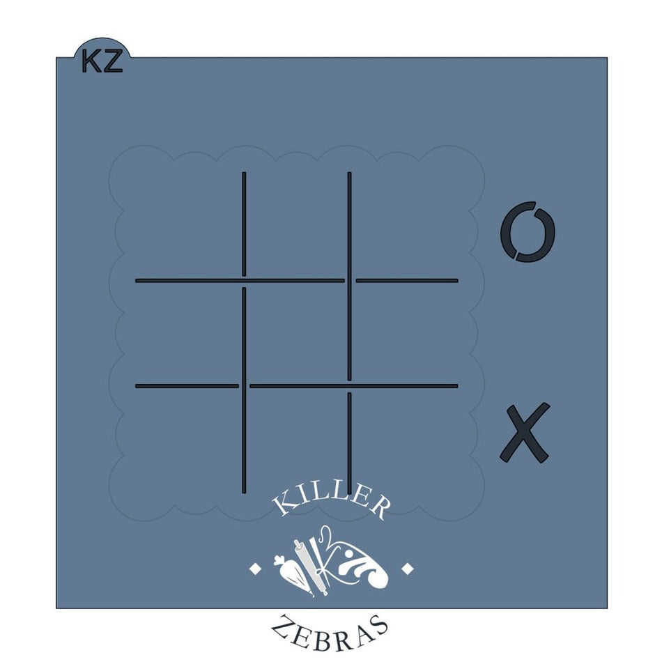 Tic-Tac-Toe Cutter and Stencil SET