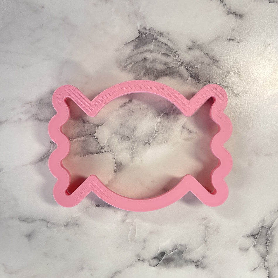 Trick or Treat Candy Piece Flour Box Club Cookie Cutter with Stencil Set