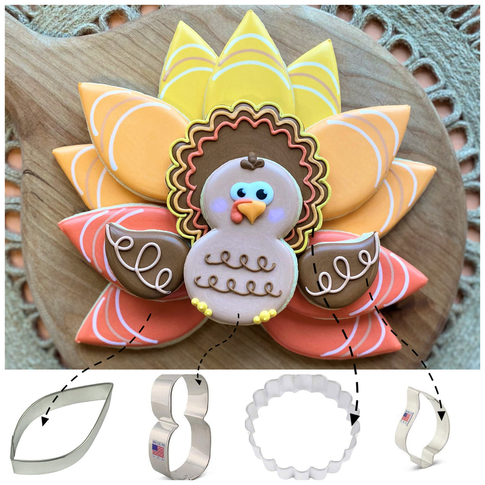 Turkey Platter Cookie Cutter Set