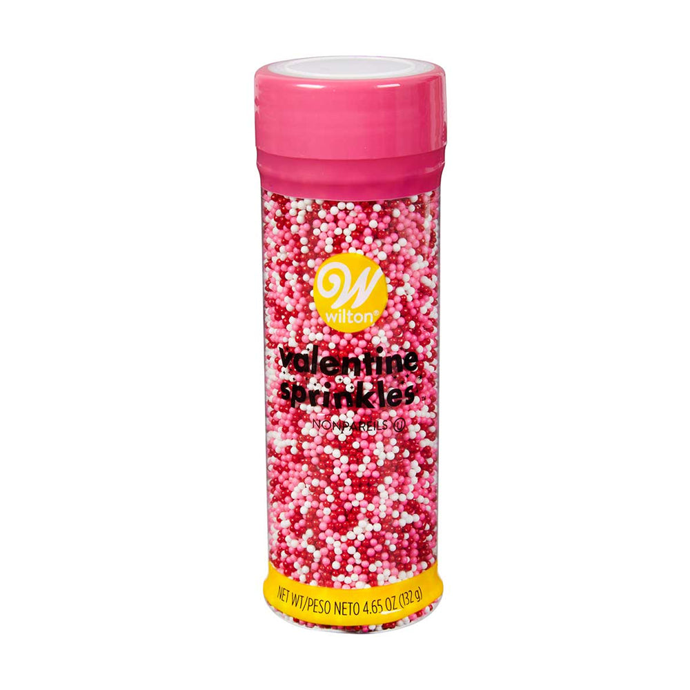 Valentine Pink, Red & White Nonpareils Sprinkle Mix
