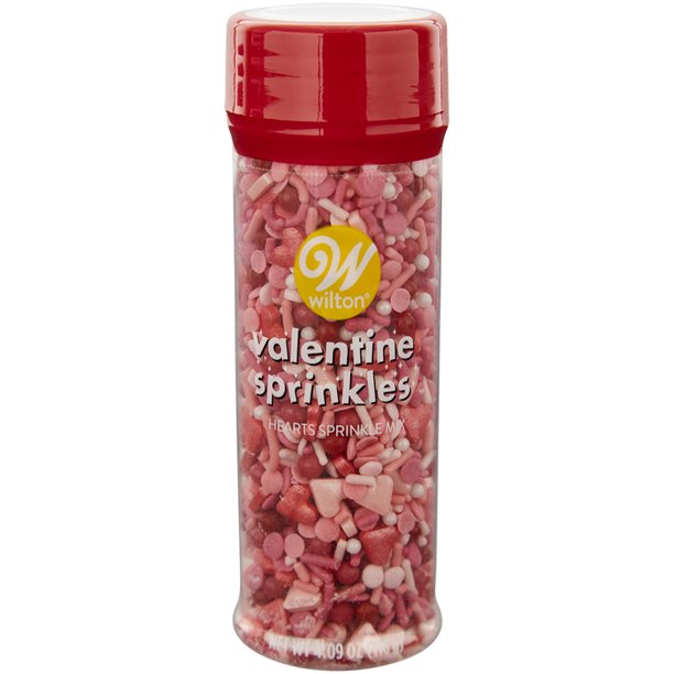 Valentine Pink & Red Heart Sprinkle Mix