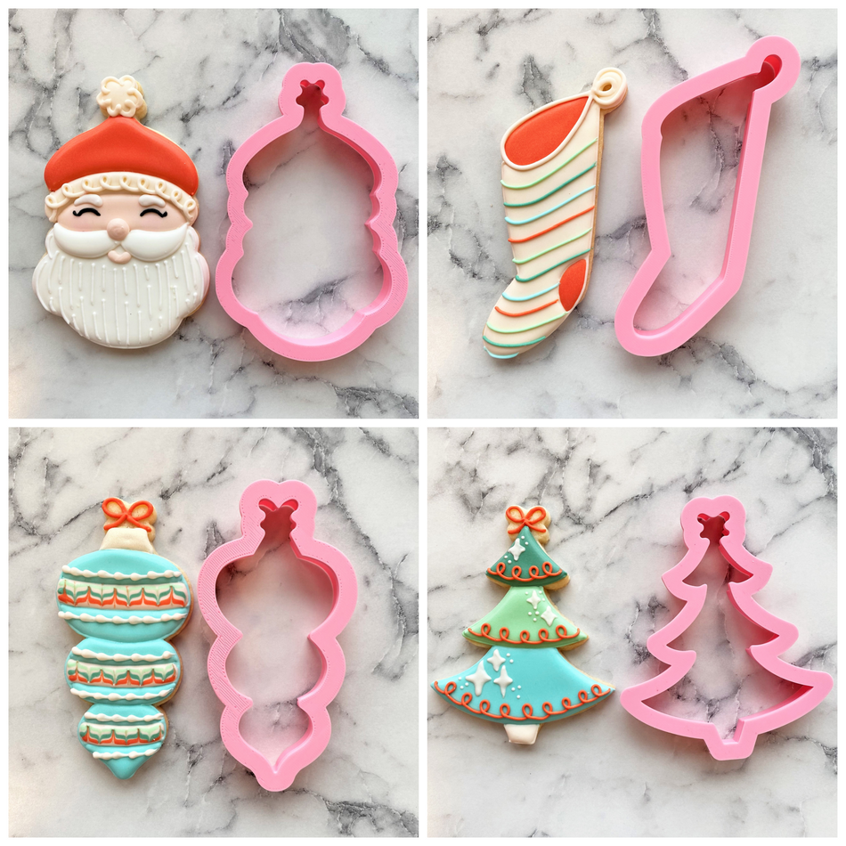 Vintage Christmas Cookie Cutter Set