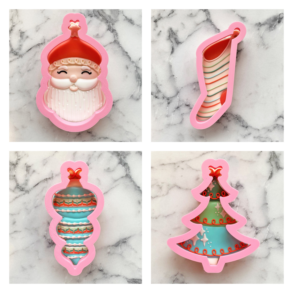 Vintage Christmas Cookie Cutter Set