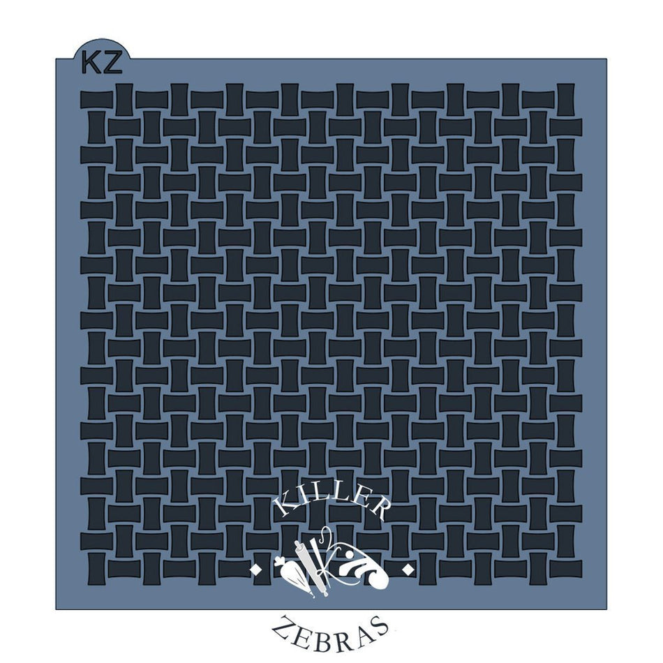 Basketweave KZ Stencil