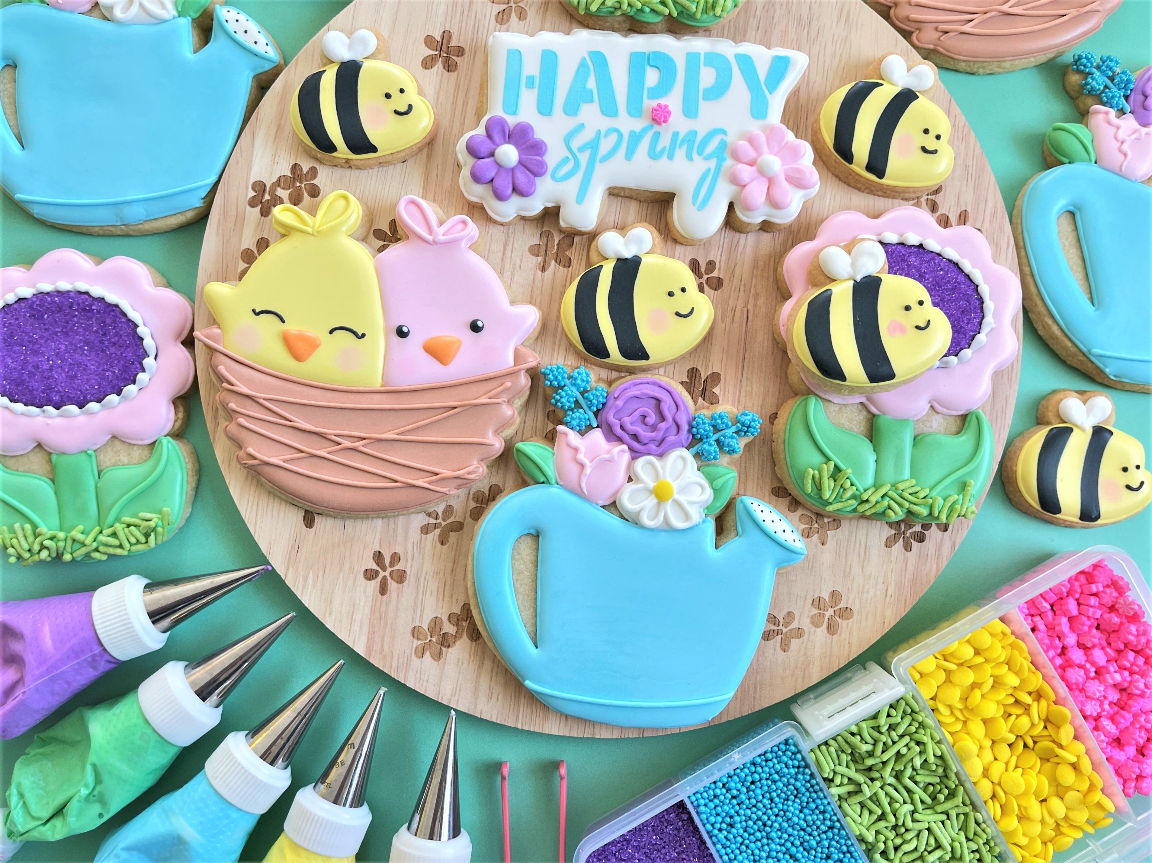 How to Decorate FIVE Happy Spring Cookies – The Flour Box