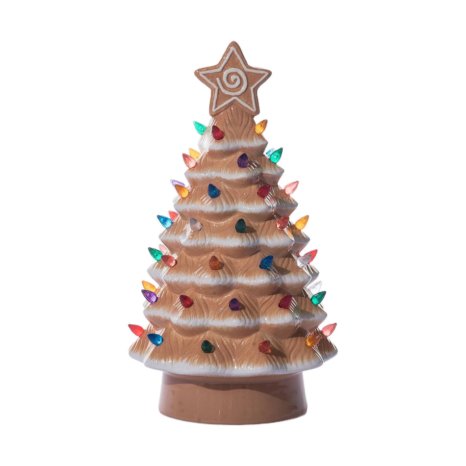 Gingerbread Tree with Lights 13.8