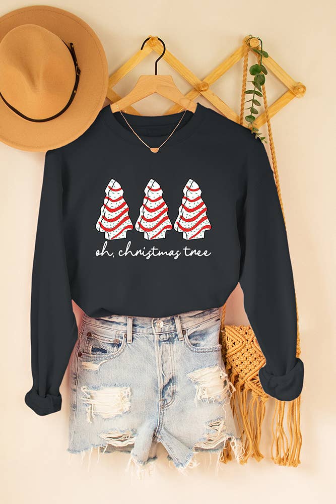 Holiday Christmas Tree Cake Sweatshirt