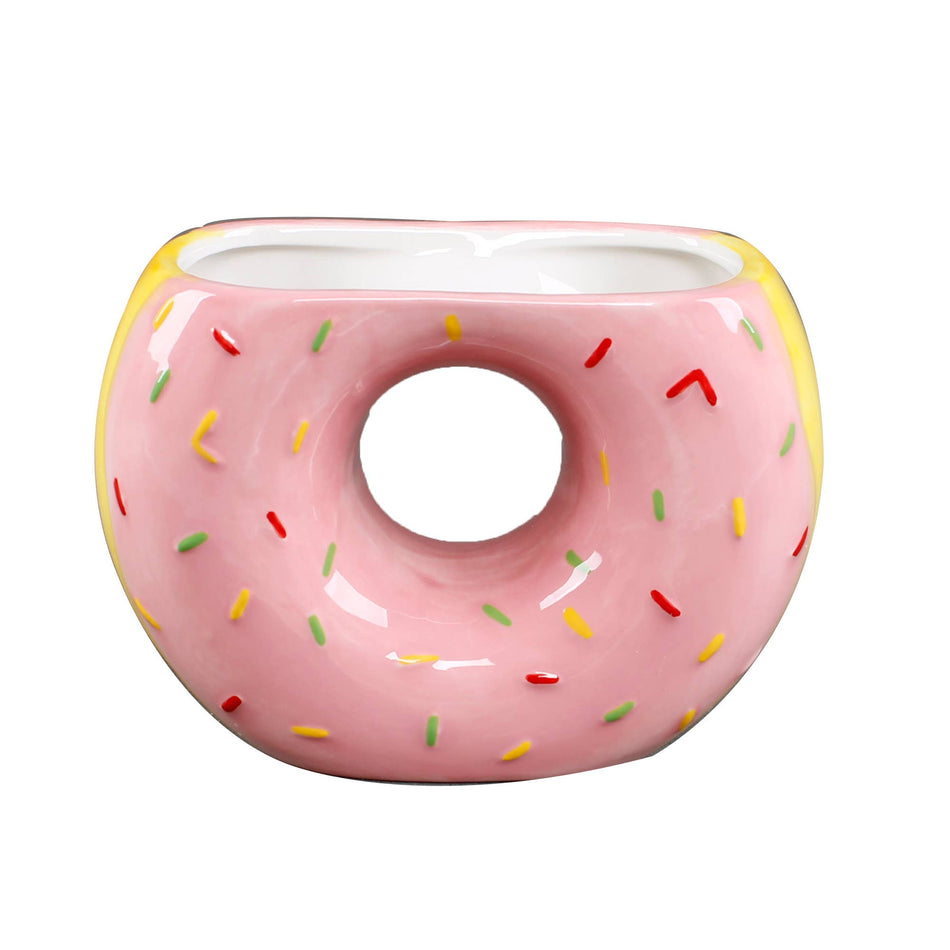 Ceramic Pink Frosting Donut 4.75