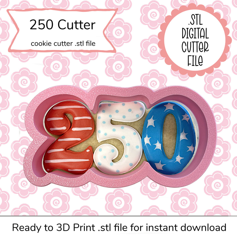 250 Cutter STL File (digital file)