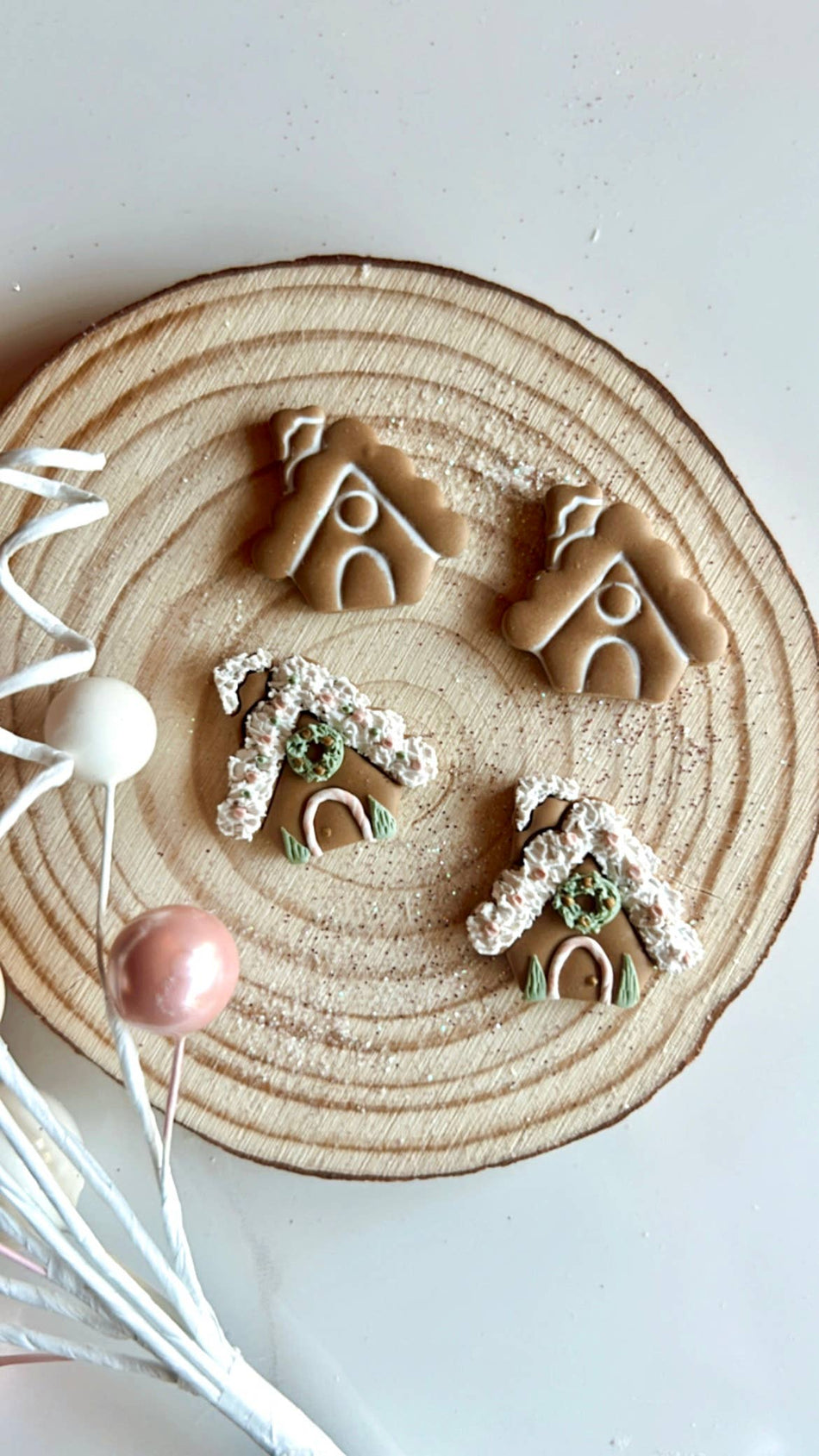 Pinkalicious Gingerbread House Earrings