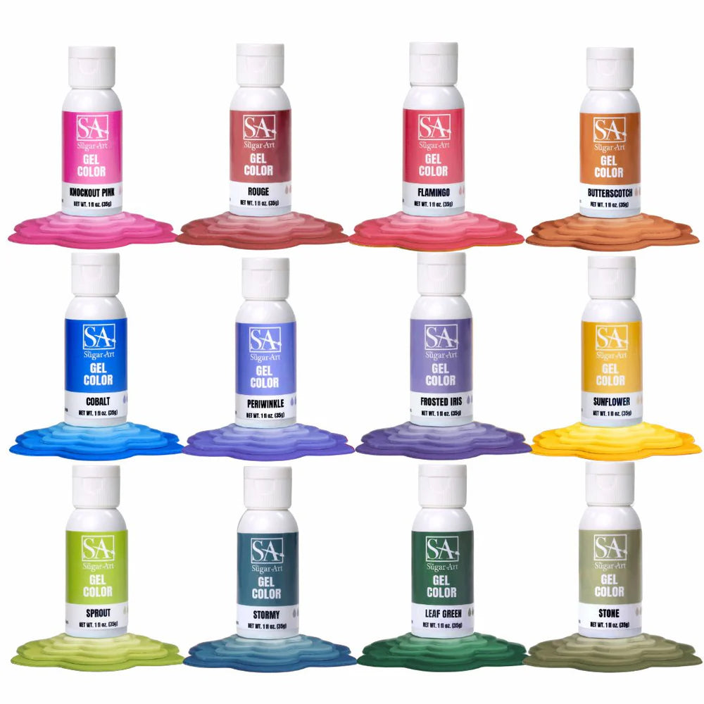 3.0 Collection 12 Gel Color The Sugar Art KIT