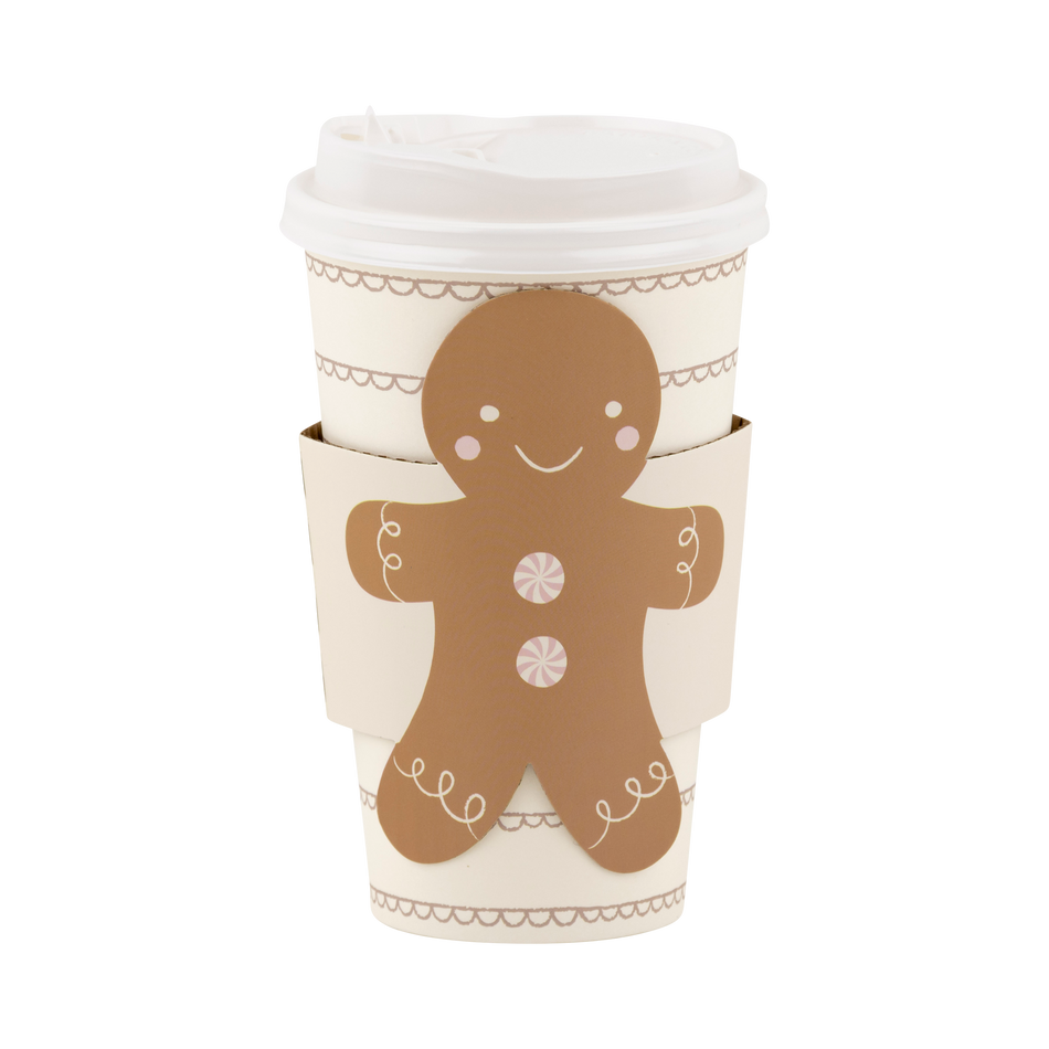 Gingerbread To Go Cups - set of 8