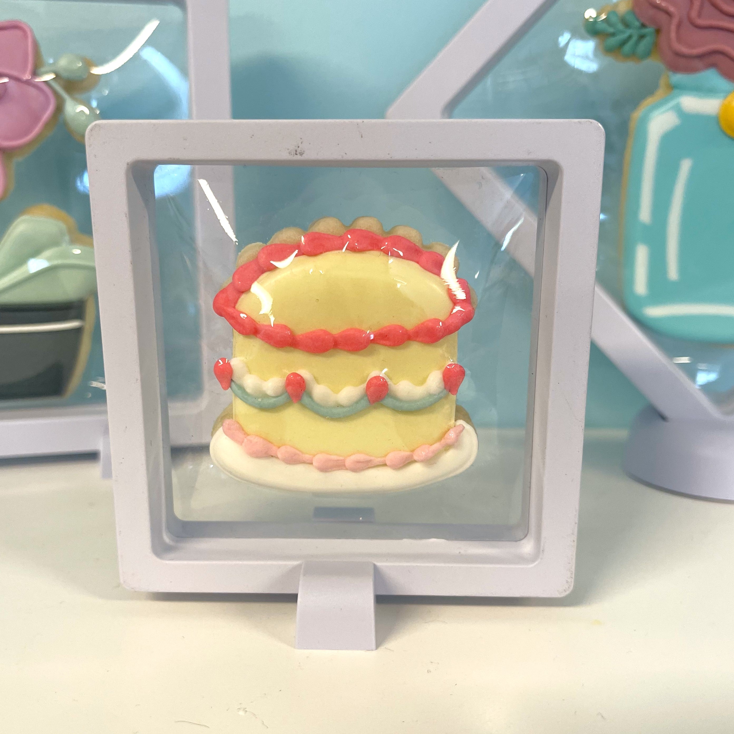 Display Container Cookies Cookie Display Mini Square Frame 3 1/2