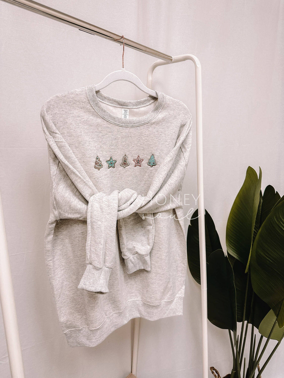 Embroidered Sugar Cookies Sweatshirt