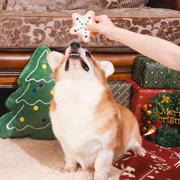 Milk & Cookies - Plush Dog Squeaker Toy