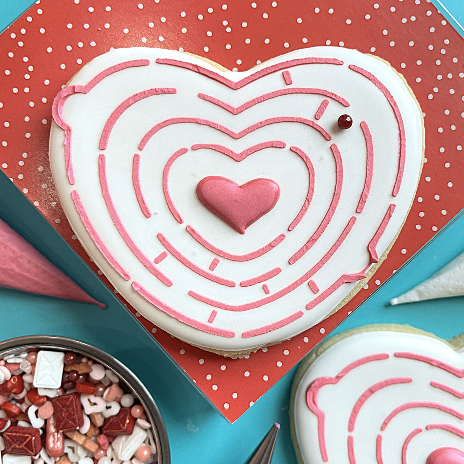 Amazing Heart Cookie Cutter and Stencil BUNDLE