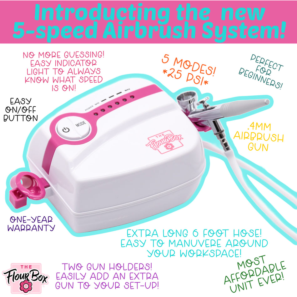 5-Speed Flour Box Airbrush System